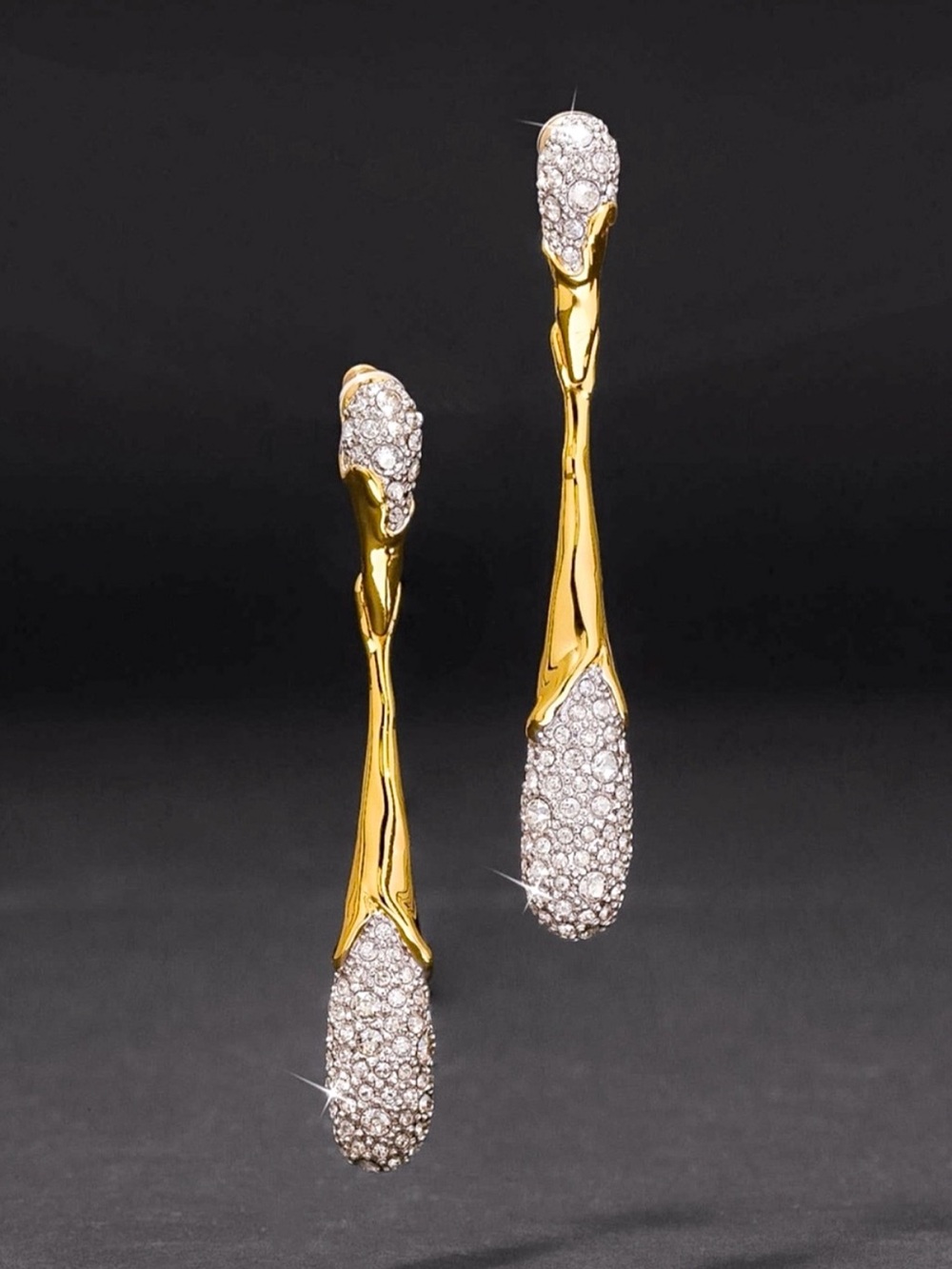 Alexis Bittar Solanales Linear Crystal Teardrop Earring